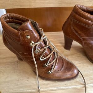 Brown Leather Ankle Boots